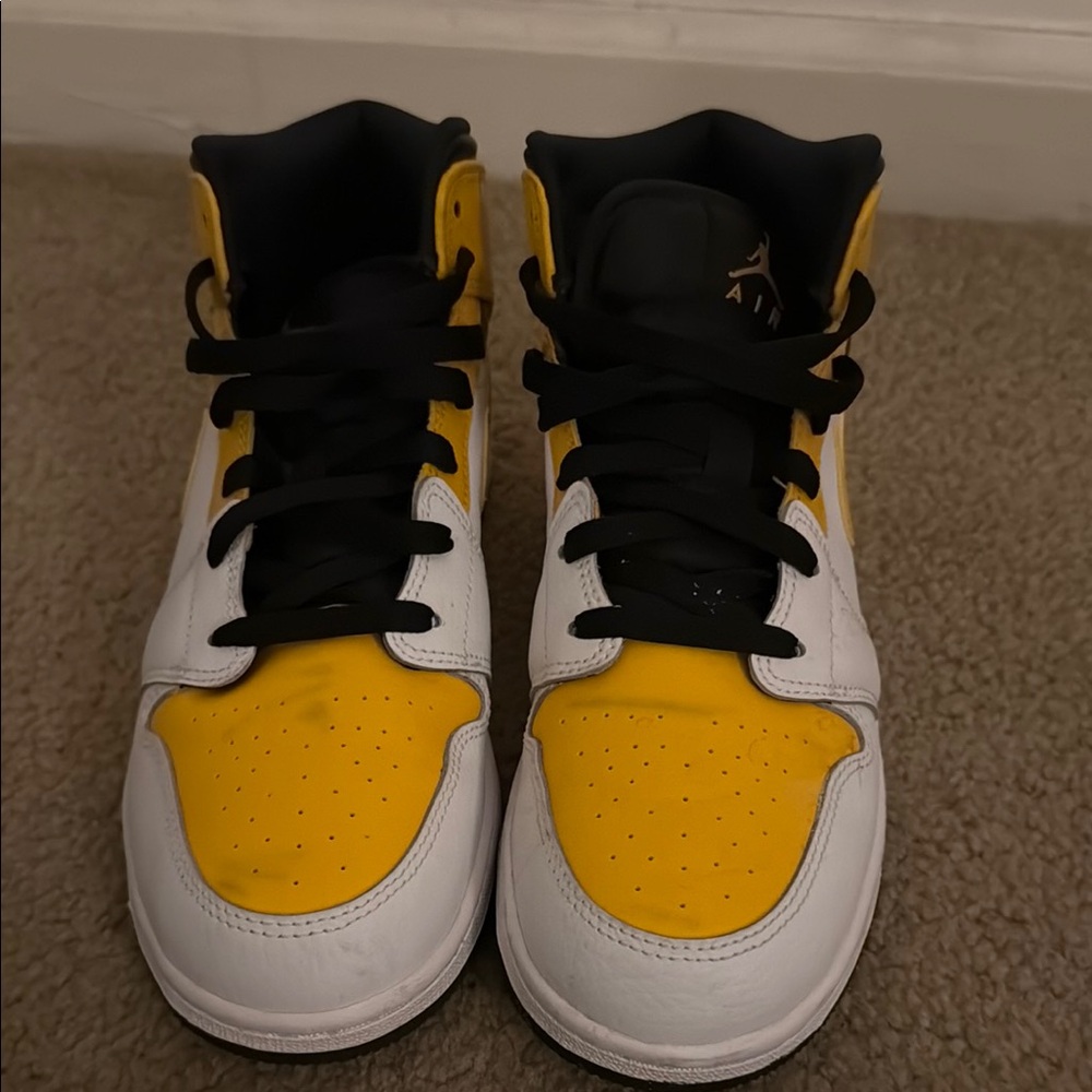 Kids Yellow and White Sneakers